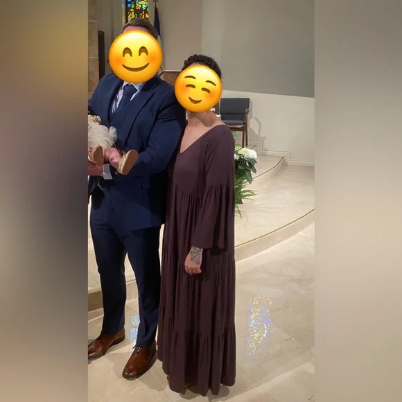 NATURAL LIFE Brown Maxi Dress - Picture 3 of 3